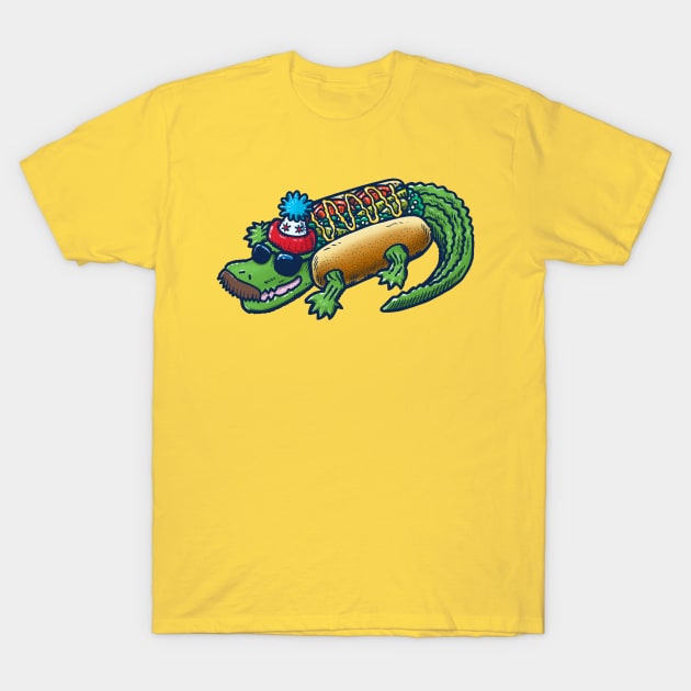 Da Chicago Gator Dog T-Shirt by nickv47